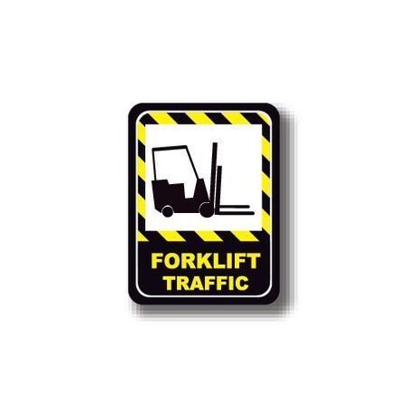Ergomat 30in x 21in RECTANGLE SIGNS - Forklift Traffic DSV-SIGN 630 #0393 -UEN